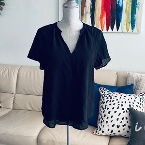 Finn & Grace Sheer Lined Pullover Blouse Top Size M